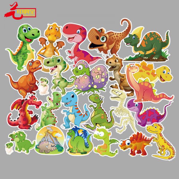 50 dinosaur cartoon graffiti stickers luggage dead flying skateboard refrigerator motorcycle waterproof stickers wholesale customized