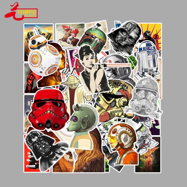 50 graffiti stickers Automobile motorcycle refrigerator computer stickers waterproof wholesale