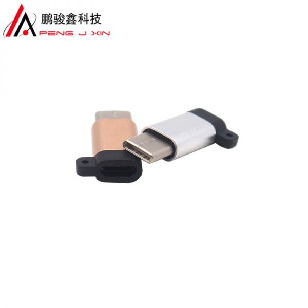 Lanyard styletype-c adapter mobile phone adapter micro to type-C data cable adapter