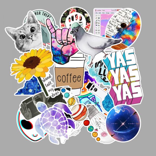 103 xiaoqingxin graffiti stickers luggage skateboard refrigerator laptop stickers waterproof wholesale