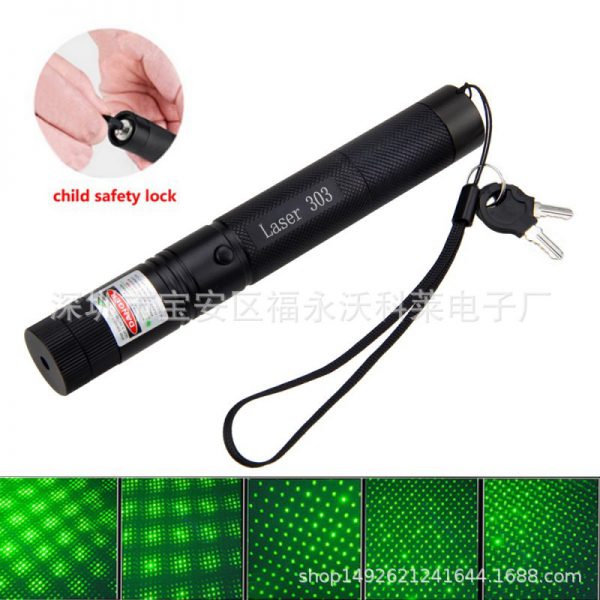 Cross border special supply of a large number of spot laser303 all sky star laser flashlight red green blue violet laser pointer