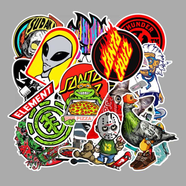 100 skateboards, motorcycles, stickers, refrigerators, laptops, stickers, waterproof, wholesale, customized