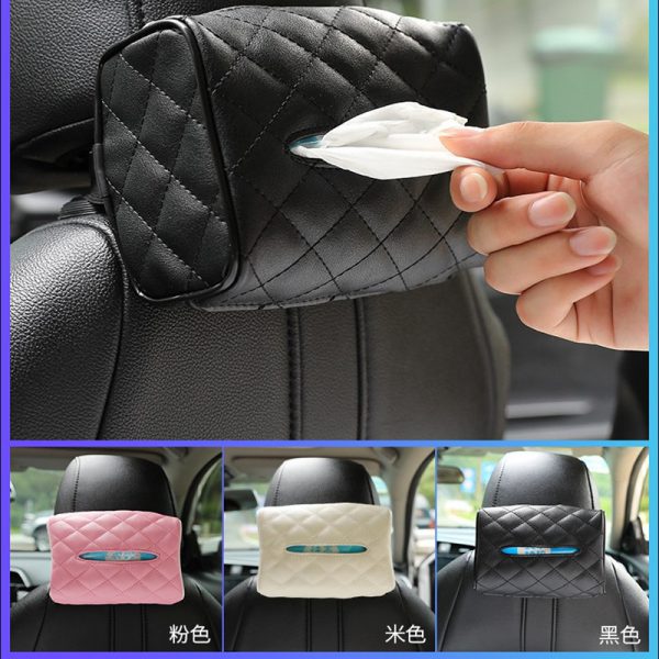 Sun visor chair back hanging type vehicle interior paper towel box creative automotive supplies paper towel cover drawer paper towel bag