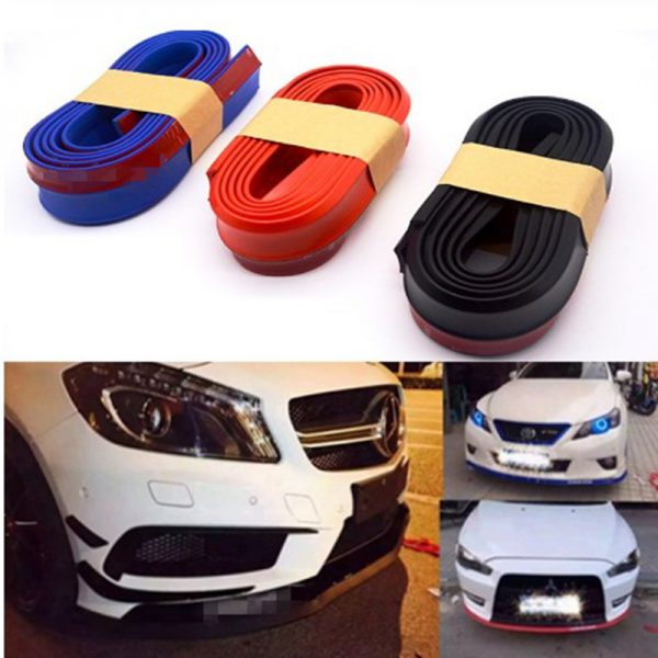 Automobile small surround refit universal anti-collision rubber strip bumper front lip side skirt anti scratch strip movement surround refit