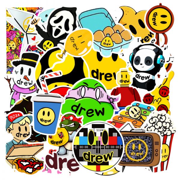 50 non repeating graffiti stickers auto skateboard refrigerator computer cartoon DIY waterproof stickers wholesale order