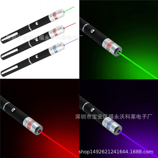 Cross border dedicated for a large number of spot 5MW red green blue violet laser pointer battery style charging style