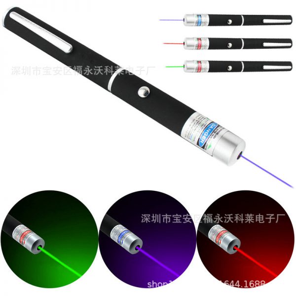 A large number of spot rechargeable style batteries style5mw red light green light blue violet light single point laser pointer sales pen