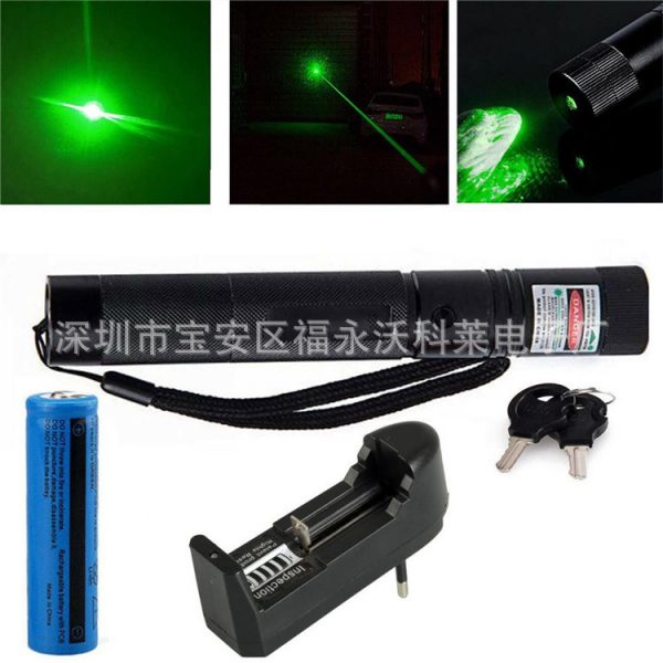 A large number of spot laser301 green light red light blue violet light single point beam laser flashlight USB charging style