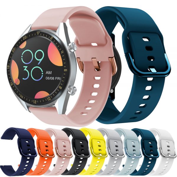 Applicable to Samsung Galaxy watch46mm silicone strap Samsung S3 Huawei GT 22mm universal strap