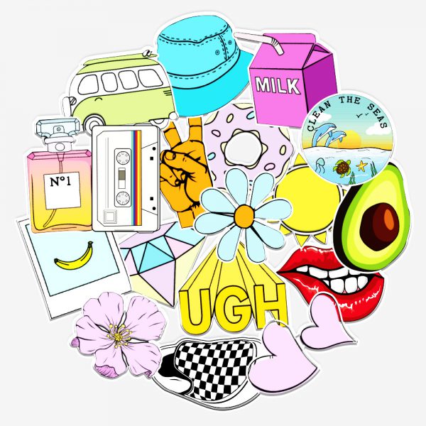 50 vsco graffiti stickers luggage compartment refrigerator notebook skateboard water cup stickers waterproof wholesale customization