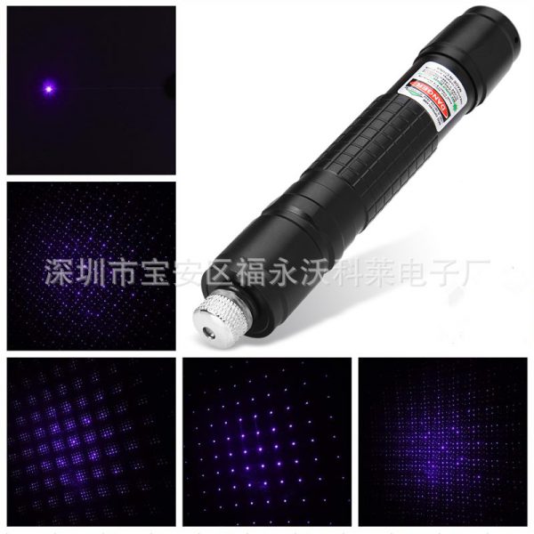 Cross border special spot 018 blue purple laser flashlight all sky star laser laser pen anti blue light glasses test