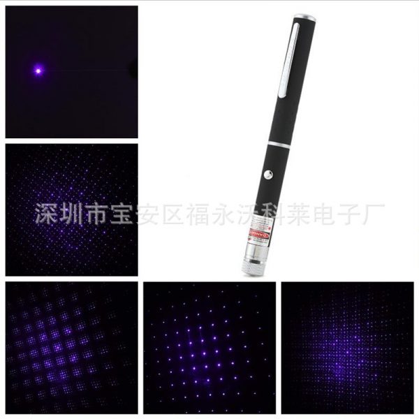 Cross border dedicated 5MW blue violet all sky star two in one laser laser pen for money verification anti blue light glasses test pen