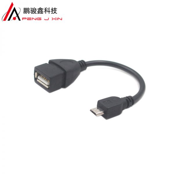 Micro OTG data cable is applicable to Xiaomi mobile phone U disk game console connection cable injection molding V8 OTG transfer