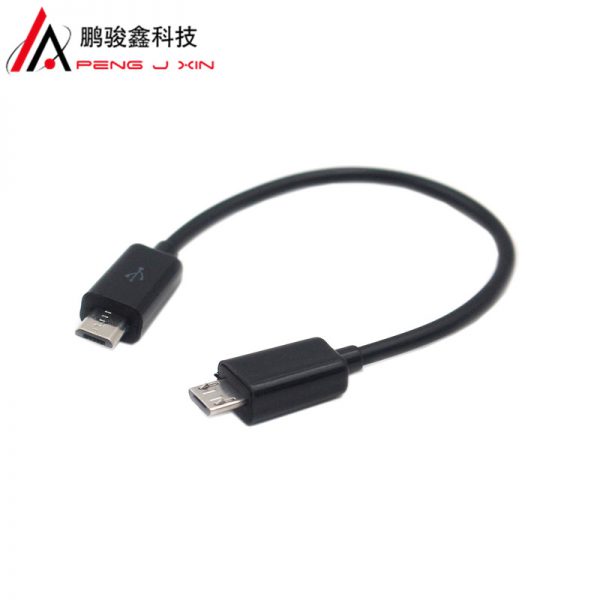 Micro public to public charging cable Android mobile phone charging data cable double head micro USB cable data cable