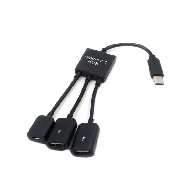 Type-C OTG cable type- C with micro USB power supply connection type-C hub