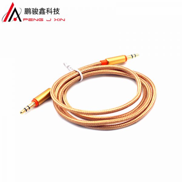 Spot wholesale aux connection 3.5mm male to bus car carrying audio cable mobile phone computer speaker adapter