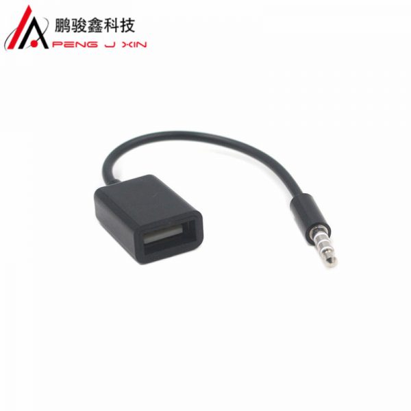 On board U-disk adapter cable USB female to 3.5mm U-disk connected to auto aux 3.5 audio OTG cable