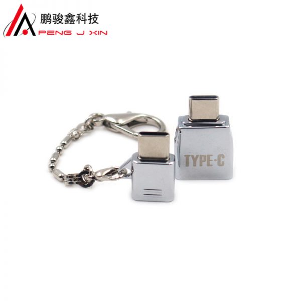 Zinc alloy mobile phone adapter USB to type-C set micro to type-C Adapter Kit