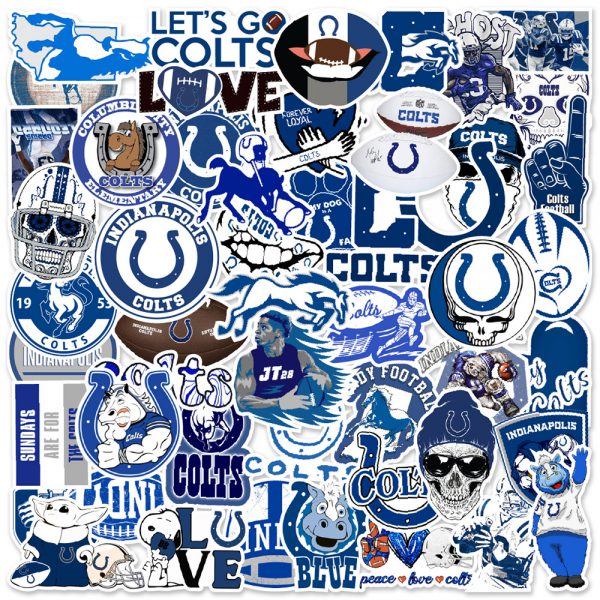 50 cartoon sports team notebook skateboard suitcase water cup graffiti decoration sticker wholesale