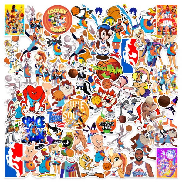 50 pieces of Sports Animation, air filling, blue notebook, skateboard, luggage compartment, graffiti and decorative stickers wholesale