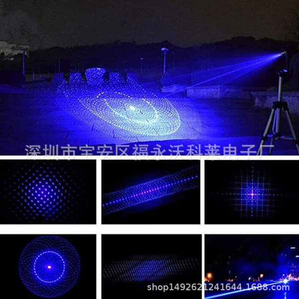 A cross-border piece issued B009 blue light flashlight, laser pointer, building sales instructor, exploration and rescue signal light