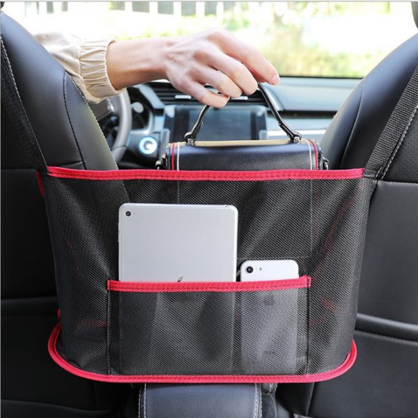 Car storage bag hanging bag central control isolation mesh bag multifunctional storage bag storage bag for interior decoration