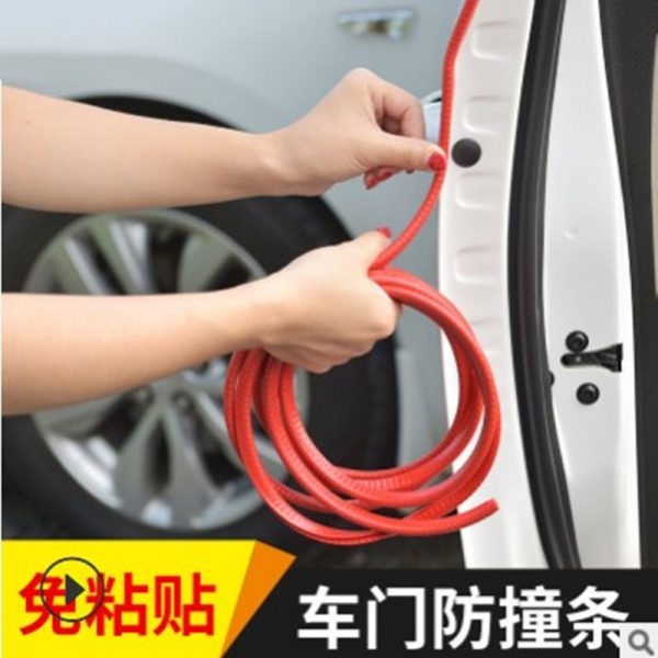 Car door anti-collision strip sticker invisible general-purpose no sticker door edge anti scratch body protection rubber strip decoration