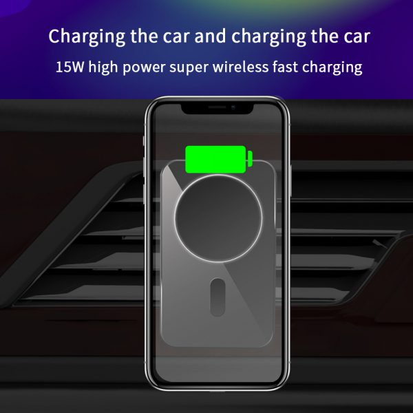 Amazon metal magnetic wireless charger 15W for iphone12 mobile phone mobile wireless phone holder