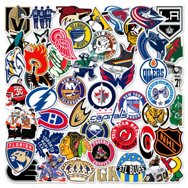 50 sheets of sports ice hockey notebook skateboard suitcase water cup car graffiti decoration sticker wholesale