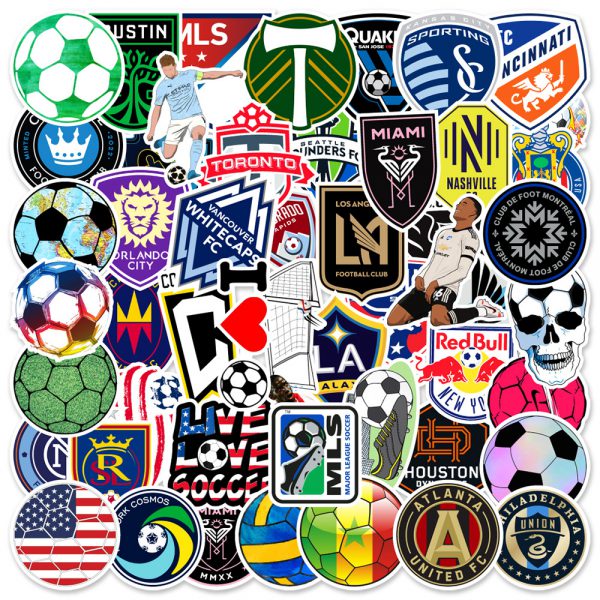 50 sports football notebooks, skateboards, suitcases, water cups, cars, graffiti, decorative stickers wholesale