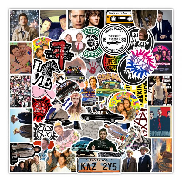 50 pieces of graffiti stickers of evil forces of American TV series wholesale customized wall decoration stickers of automobile trunk