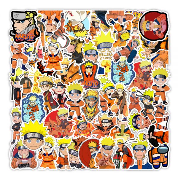 50 Naruto graffiti stickers automobile luggage compartment skateboard mobile phone creative stickers wholesale customized