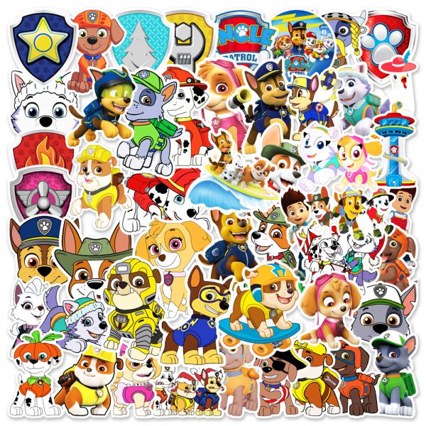 50 animal cartoon dog team luggage notebook skateboard graffiti decoration sticker wholesale