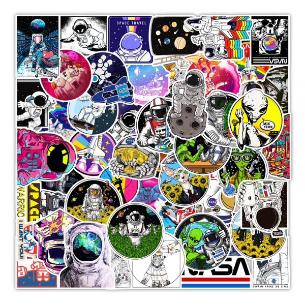 100 pieces of space series graffiti stickers automobile mobile phone computer wall decoration stickers wholesale customized