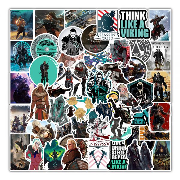 50 graffiti stickers car skateboard refrigerator mobile phone creative stickers wholesale customized