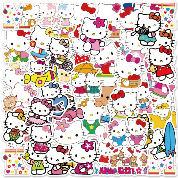 50 cartoon cute animals notebook skateboard suitcase water cup car graffiti decorative stickers