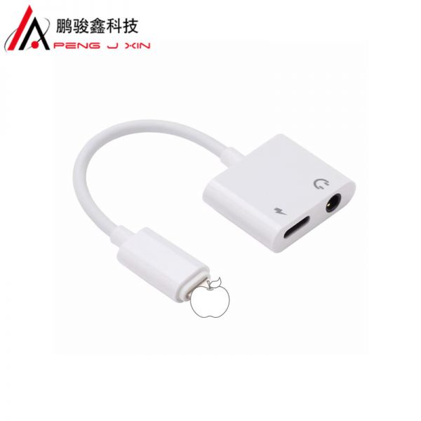 Lightning to 3.5mm applicable Apple charging conversion cable iPhone charging two in one apple conversion head