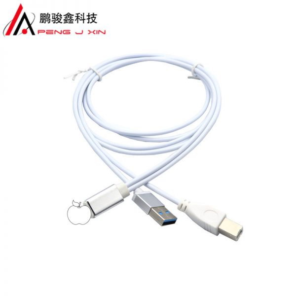 Applicable to apple with charging cable iPhone piano cable charging Apple OTG adapter cable